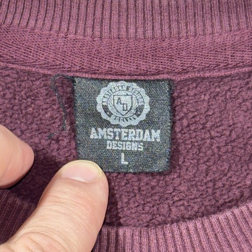 Amsterdam Designs Amsterdam Armband Maroon Crewneck Pullover Sweatshirt Herren L - Bild 3 von 10