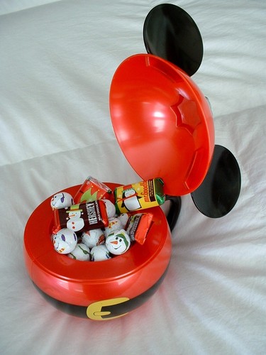 DISNEY MICKEY EARS RED HOLIDAY ORNAMENT MUG NEW DISNEYLAND BONUS MAP ITEMS* - Picture 2 of 5