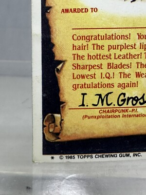 1985 Garbage Pail Kids Glossy Leaky Lindsay #45a Original