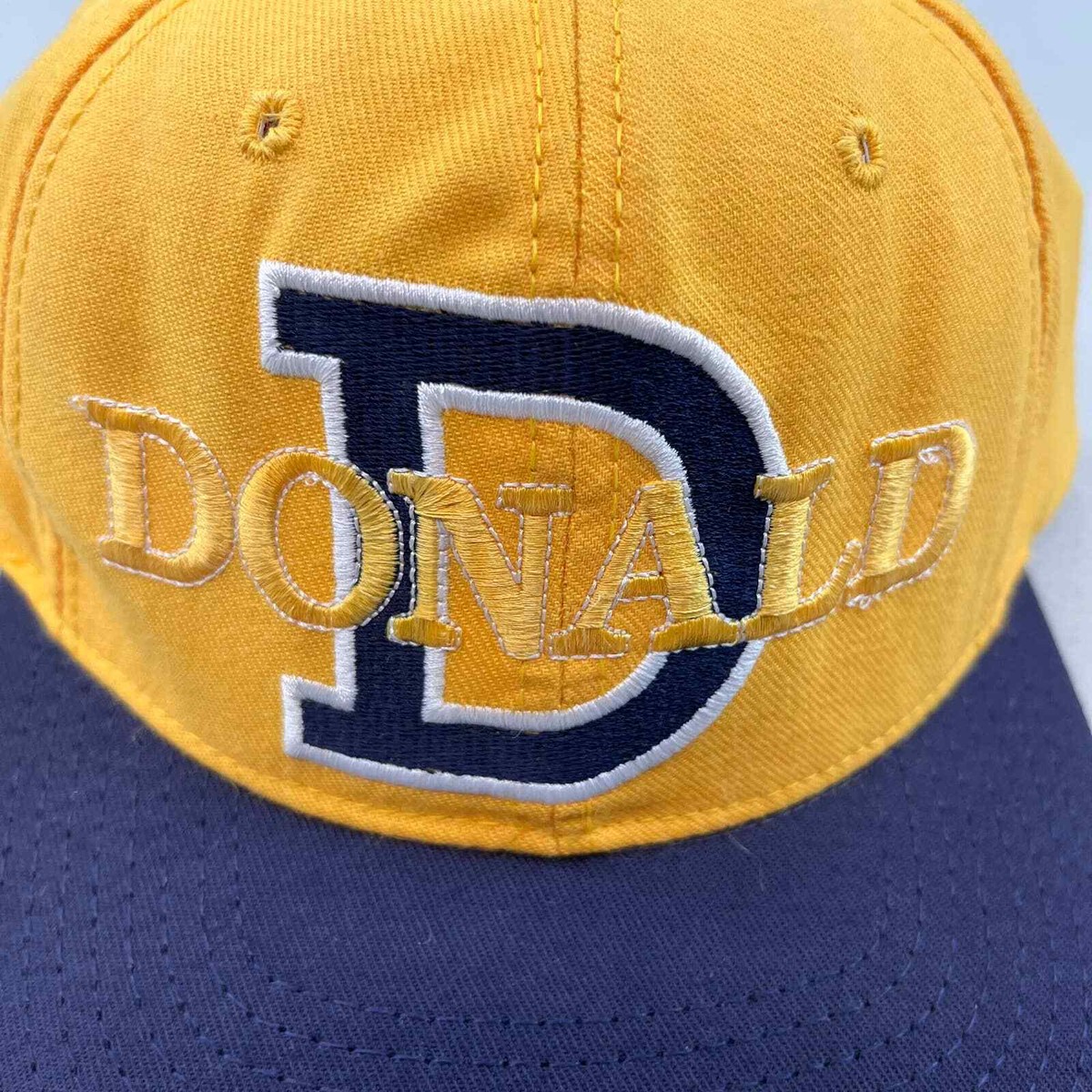 Vintage 1990s Disney Donald Duck Snapback Baseball Cap Hat Donald Duck Vintage Hat Cap Strapback Rare Disney Angry  main image 3