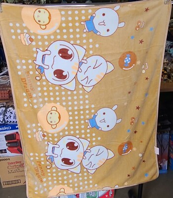 BABY BLANKET WITH A PICTURE OF CATS MONKEYS FUNNY DREAM MUSIC STARS