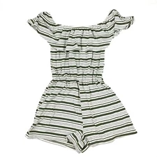 Charming Charlie women's small striped romper
