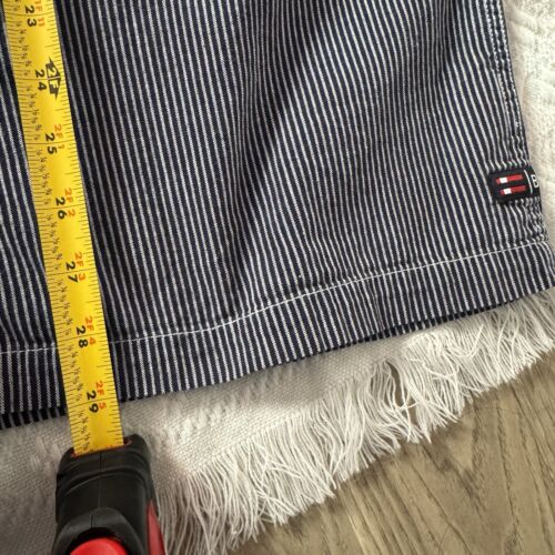 Vintage Bugle Boy Long Sleeve Button Down Railroad 77 Blue Striped Shirt Men's L - Picture 13 of 14