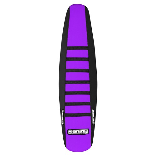 2013-2016 HONDA CRF450 2014-2017 CRF250 seat cover BLACK/PURPLE/BLACK ribs #48 - Picture 3 of 5