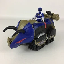 Imaginext Blue Ranger Figure Triceratops Zord Power Rangers Alien Invasion Lot