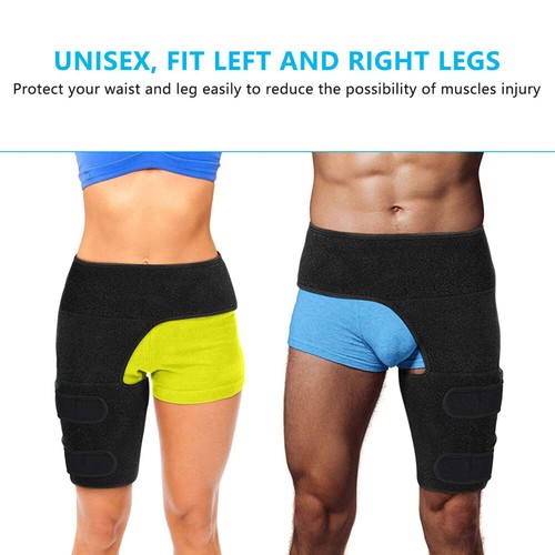 Hip Brace Compression Groin Support Wrap for Sciatica Pain Relief Thigh Recovery - Picture 4 of 14