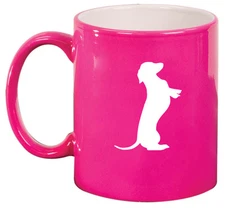 11oz Ceramic Coffee Tea Mug Glass Cup Dachshund Standing