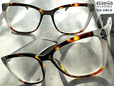 Womens Classy Retro Cat Eye READING EYE GLASSES READERS Leopard Gray Frame 1.50