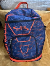 Boombah Superpack Bat Bag Digital Camo Blue + Orange