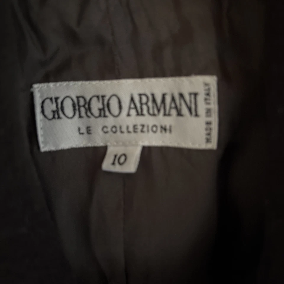 Chaquetón Giorgio Armani Le Collezioni Talla 10 100% Lana Virgen. Foto 3 de 4