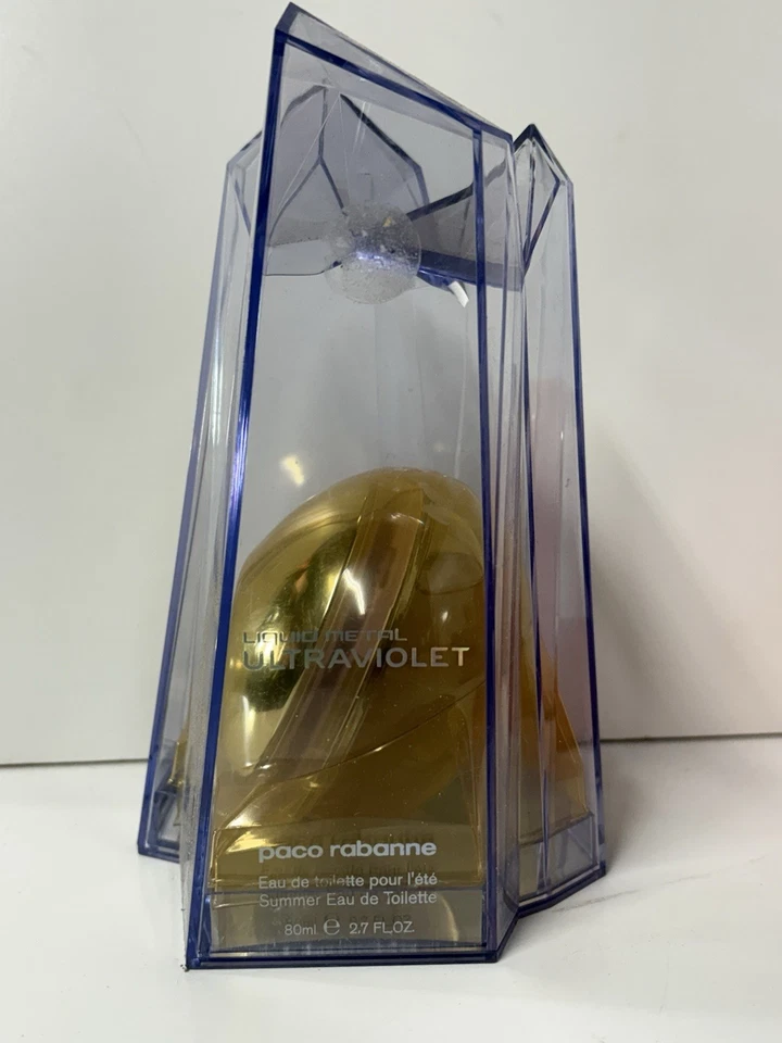 {VINTAGE} Metal líquido de Paco Rabanne para mujer 2,7 OZ verano EDT spray Foto 2 de 3