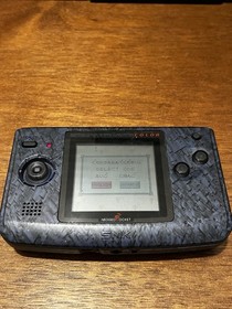NeoGeo Pocket Color Stone Blue Handheld System w/ Covers New Cell Battery Tested
