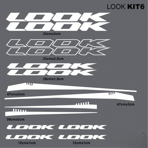 LOOK Bike Frame Stickers – Vinyl Decals for MTB & Road Bicycle Bike Cycling  - Picture 2 of 12