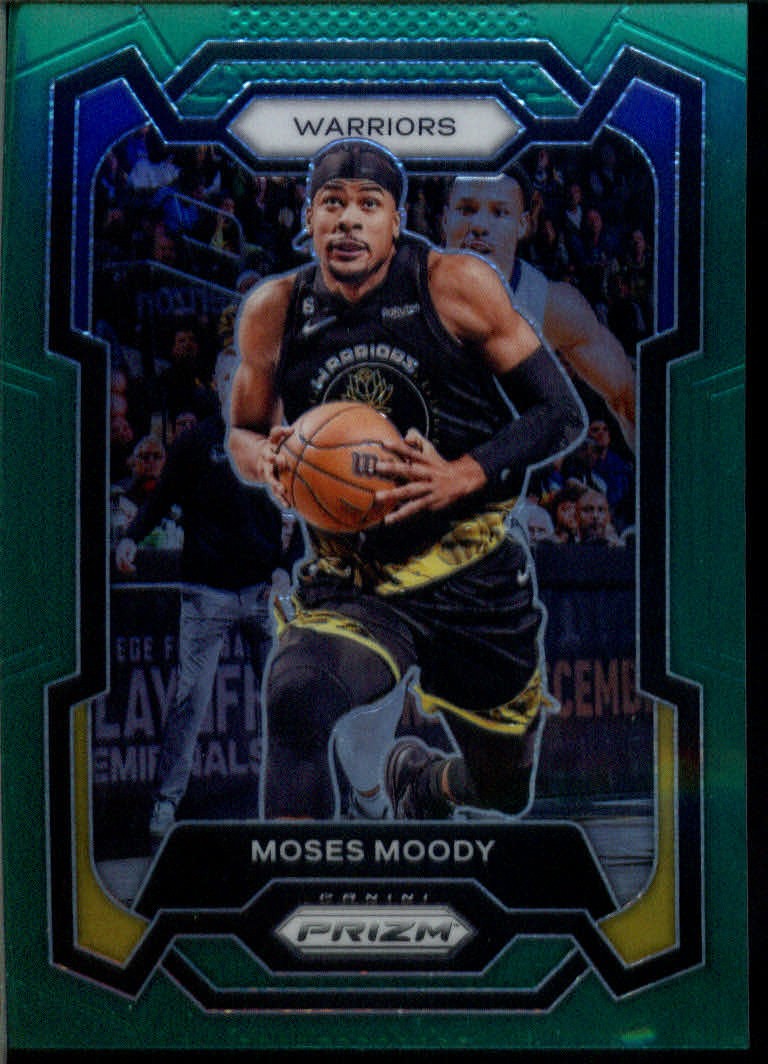 2023-24 Panini Prizm #228 Moses Moody Prizms Green