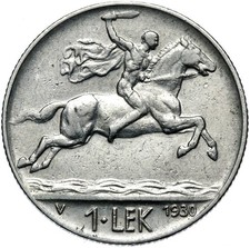 Albania - Coin - 1 Lek 1930 V - SHQIPNI - Horse - Vienna