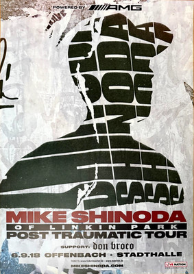 MIKE SHINODA  2018 FRANKFURT   orig. Concert Poster - Konzert Plakat - DIN A1