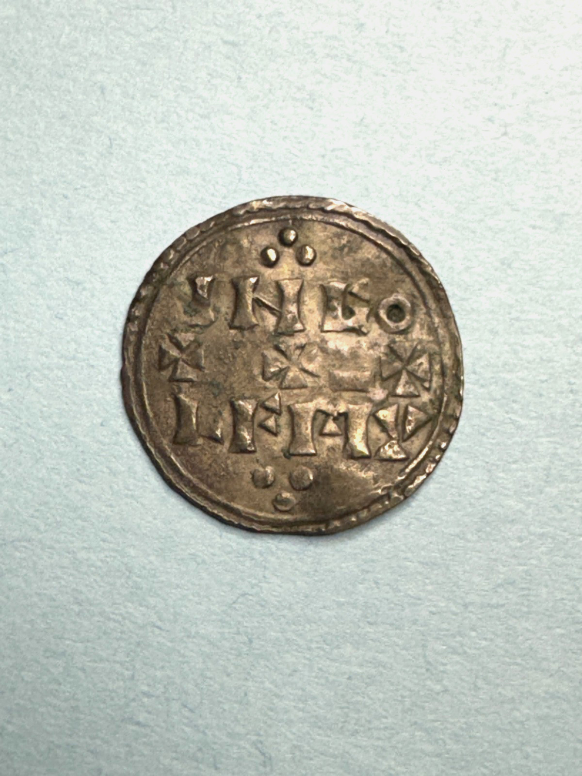 GREAT BRITAIN EADGAR AD 959-975 SILVER SMALL CROSS PENNY SCBC-1129