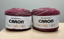 Two Caron Macchiato Cakes Yarn Lovely NIP Retired