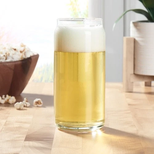 Mainstays Glass Can Shaped Drinkware