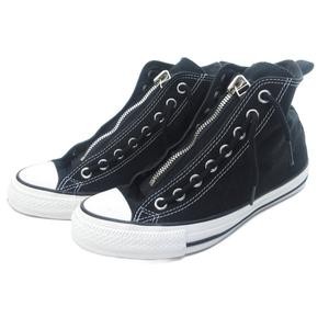 Converse React HD High Top Sneakers Black Canvas Leather Size 25cm Used thumbnail 10