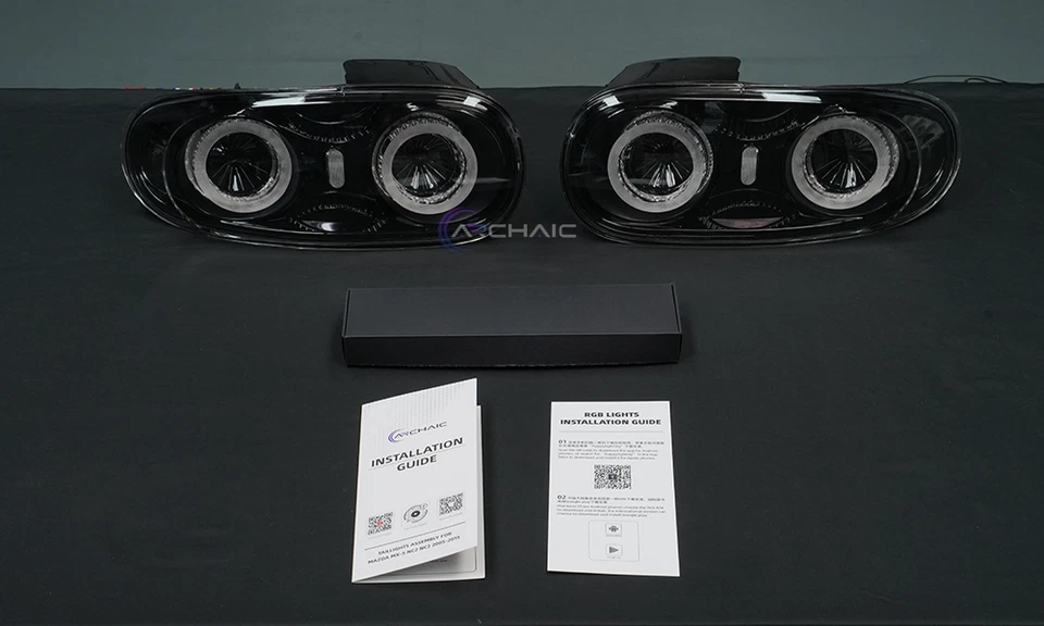 LED Tail Lights for 2009–2015 Mazda MX-5 Miata NC NC2 NC3 Rear Lamp,Smoke,Pair Foto 3 de 4