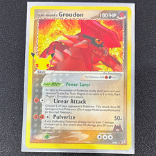 Team Magma's Groudon 9/95 EX Team Magma vs Team Aqua Holo Rare English 2004