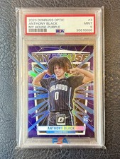 Anthony Black PSA 10 GEM 2023 Donruss Optic My House Purple Prizm #3 (RC) Rookie