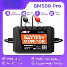 2025 New BM300 Pro Battery Monitor 12V SOH SOC Battery Health Analyzer