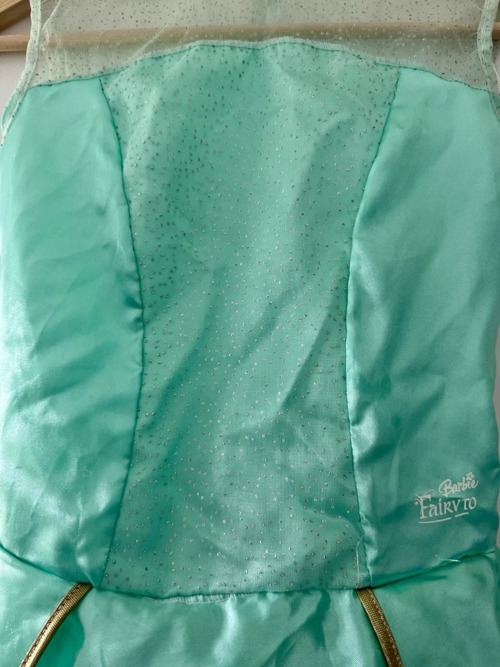 ¡DISFRAZ BARBIE FAIRYTOPIA IRIDISCENTE BRILLANTE BRILLO! VESTIDO Talla S Foto 3 de 4
