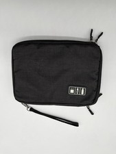 Travel Electronics Organizer Case Cable Cord Pouch Lime Green 9.5x7