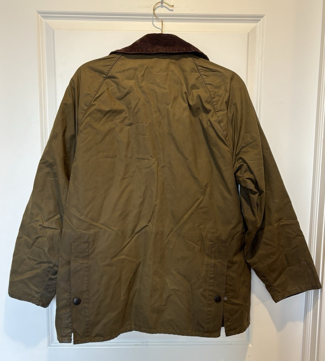 Barbour Classic Bedale 38 Olive Green Men's Waxed Jacket Made in