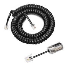 Telephone Handset Cord Detangler, 1 Pack Landline Handset Cord Cable 8Ft Uncoile