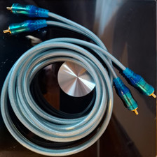 Oehlbach Ice Blue Cinch Kabel 2m - Audio Kabel für Plattenspieler