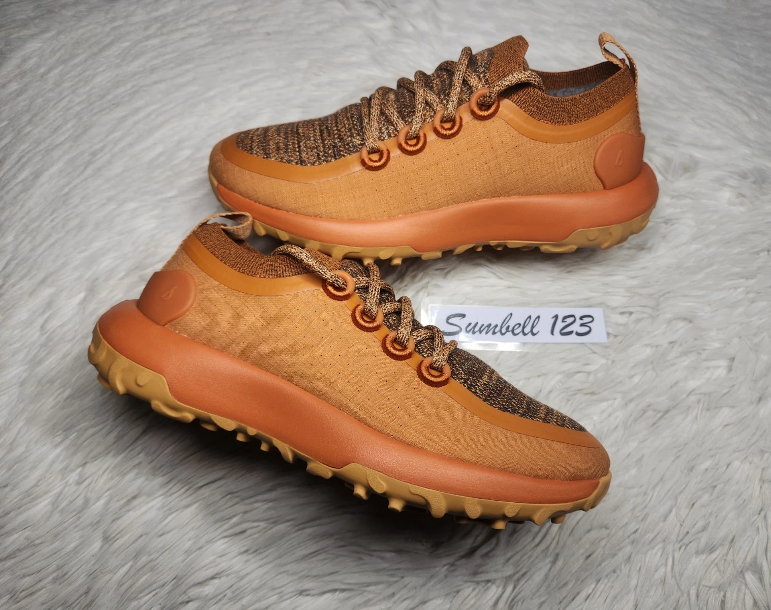 All Birds Trail Runner SWT Honey Rust Hiking Running Shoes Womens Sz 10 1122