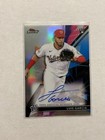 2021 Topps Finest Luis Garcia Auto Autograph Rookie RC Refractor FA-LG