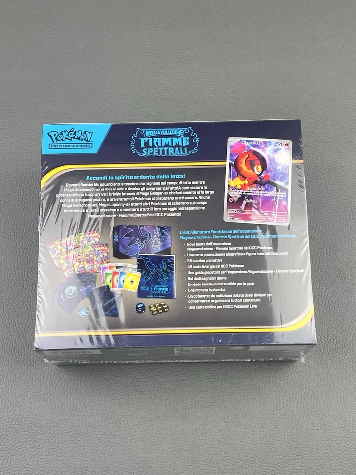 Pokemon Fiamme Spettrali Set Allenatore Fuoriclasse ETB ITA SEALED - Immagine 2 di 4