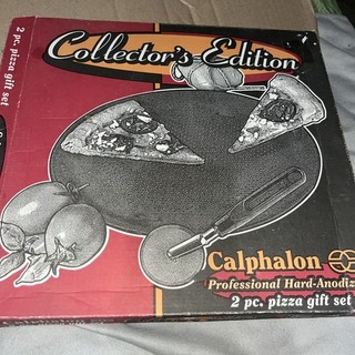 Calphalon 13" Perforated Pizza Set Professional Hard Anodized NEW!