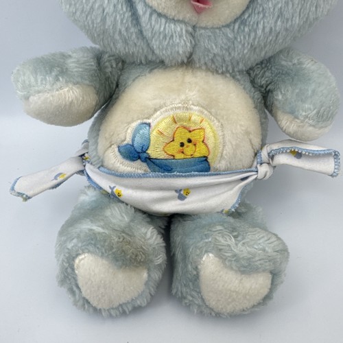 Vintage Care Bears 1983 Kenner BABY TUGS Blue with Diaper Plush 11" Stuffed Bear - Picture 21 of 24
