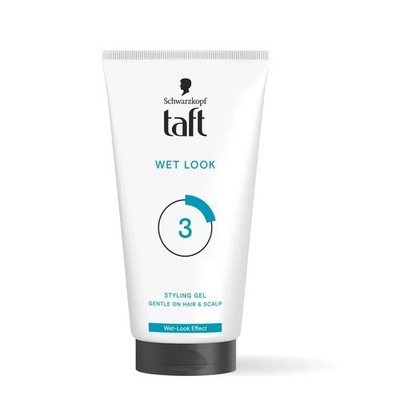 Schwarzkopf Taft Wet Hair Gel 24 Hour Wet Look Effect with no Stickiness 150ml