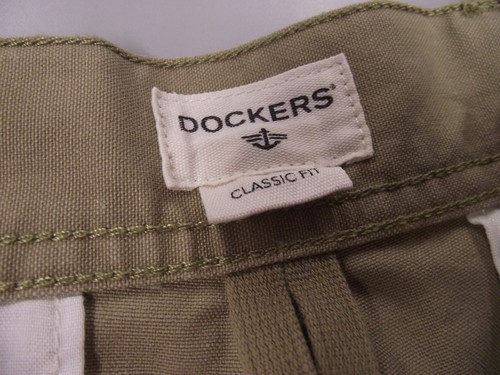Pantalone kaki Dockers vestibilità classica davanti piatto uomo taglia 34x34 - Foto 4 di 5