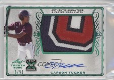 2020 Leaf Trinity Patch Auto Green 8/50 Carson Tucker #PA-CT1 Patch Auto 3c2