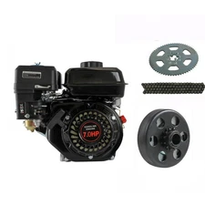 7HP 210cc 4-Stroke Gas Go Kart Engine Motor Pull Start Kit Go Kart Mini Bike ATV
