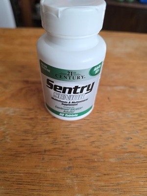 Sentry Senior 60ct Adults 50+ Multivitamin & Mineral Supplement 21st Century
