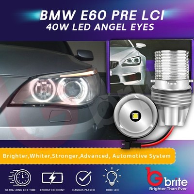 2x 40W LED ANGEL EYE MARKER KIT UPGRADE BMW E53 E60 E63 E64 E65 E66 E87 A12