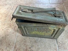 MILITARY METAL STORAGE CANS WWII WW2 GOOD OVERALL CONDITION AMMO/TOOLS .3*CAL