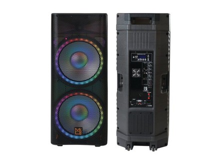 MR DJ PBX6500LED PRO PA DJ Dual 15â  3-Way Full-Range Powered/Active Live Sound