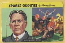 1954 Quaker Sports Oddities Amo Alonzo Stagg #7 VG