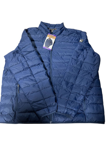 Chaqueta de plumón para hombre Eddie Bauer Microlight talla mediana azul 650~XXL - Imagen 1 de 3