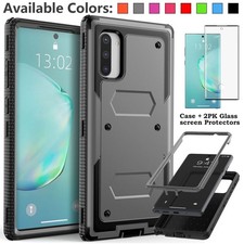 For Samsung Galaxy Note 10 5G Case Heavy Duty Rugged Shockproof  Tempered Glass