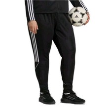 Adidas Tiro 23 League Training Pants 2X Womens Plus Size Black Ankle Zip NWT